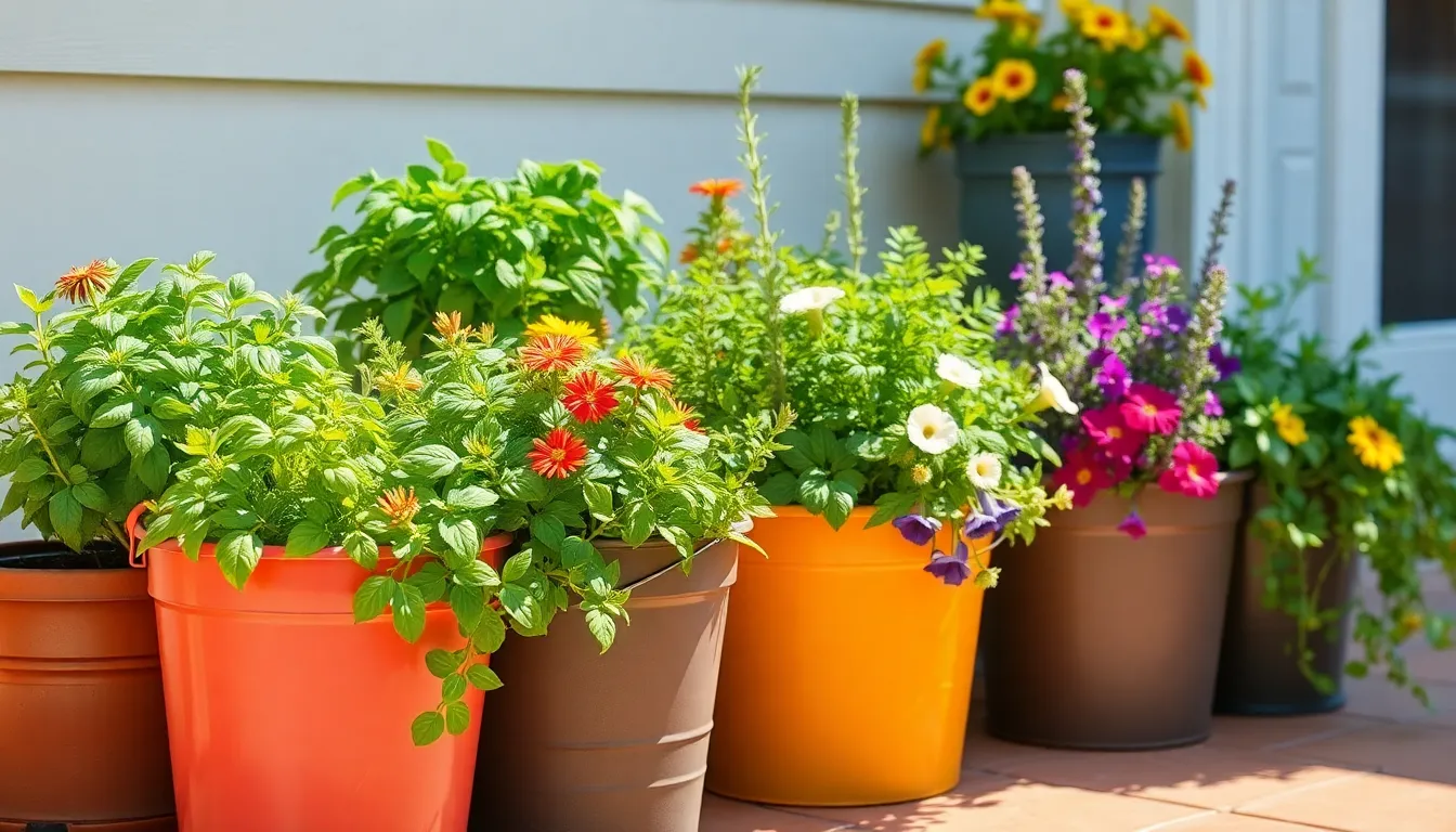 15 Creative Bucket Garden Ideas to Transform Your Small Space into a Thriving Garden 4 15 Creative Bucket Garden Ideas to Transform Your Small Space into a Thriving Garden 3