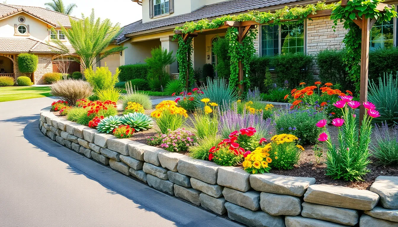 25 Front Garden Ideas With Driveway That Transform Your Home's Curb Appeal 3