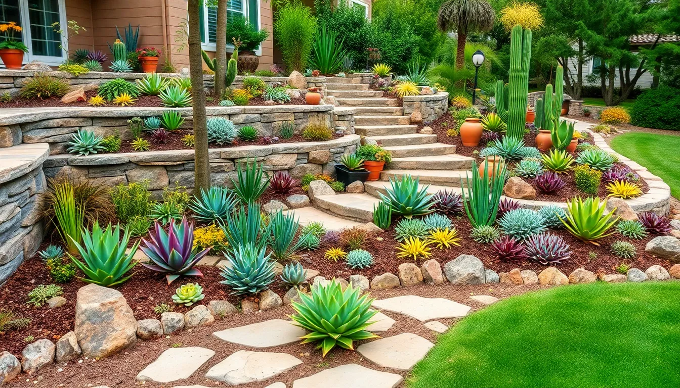 15 Stunning Front Yard Succulent Garden Ideas to Transform Your Curb Appeal 3
