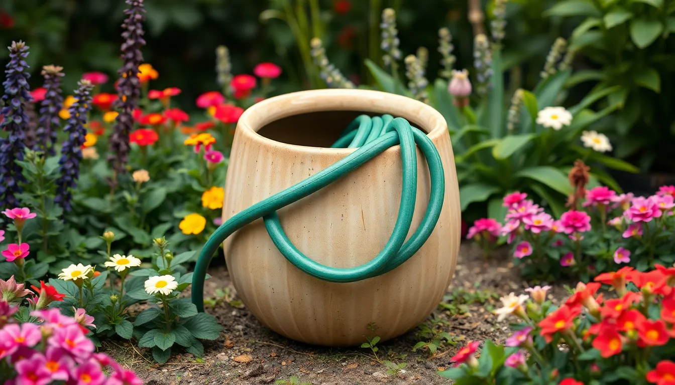 20 Creative Garden Hose Hanger Ideas That'll Transform Your Messy Yard 4 20 Creative Garden Hose Hanger Ideas That'll Transform Your Messy Yard 3