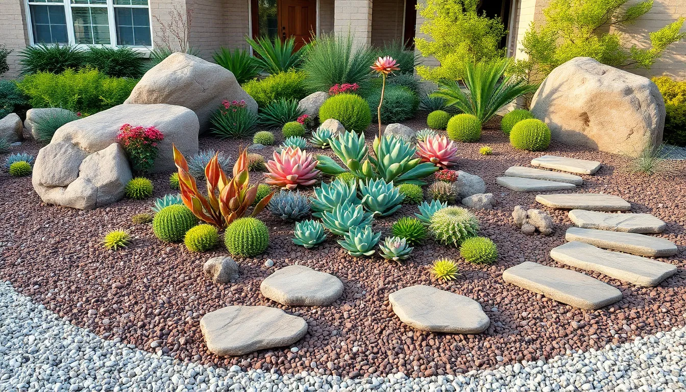 15 Stunning Front Yard Succulent Garden Ideas to Transform Your Curb Appeal 5