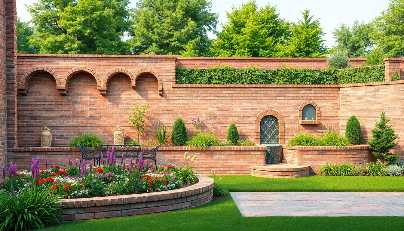 25 Creative Garden Brick Wall Ideas to Transform Your Outdoor Space in 2025 5