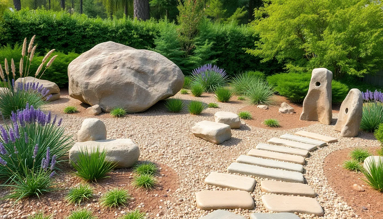 25 Stunning Front Yard Landscaping Ideas with Rocks That Boost Curb Appeal 8 25 Stunning Front Yard Landscaping Ideas with Rocks That Boost Curb Appeal 7