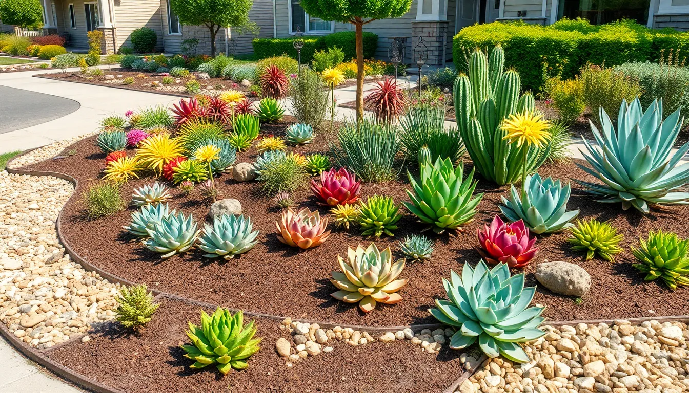 15 Stunning Front Yard Succulent Garden Ideas to Transform Your Curb Appeal 7