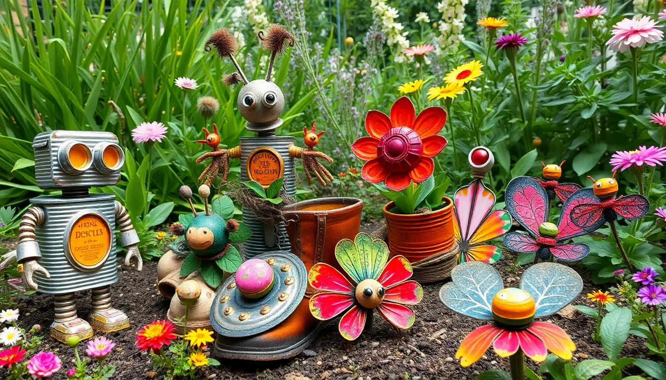 27 Creative Garden Art Ideas From Junk That Will Transform Your Yard 8 27 Creative Garden Art Ideas From Junk That Will Transform Your Yard 7