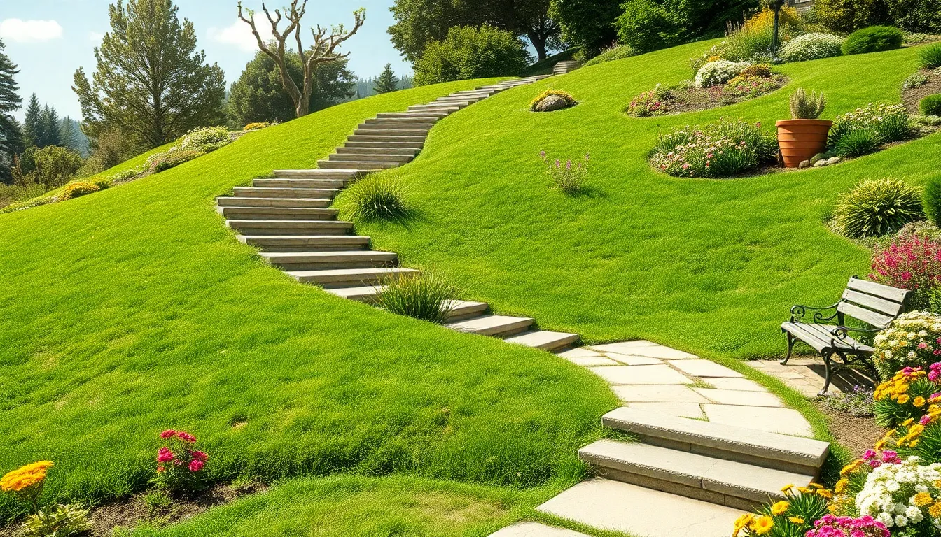 25 Creative Garden on a Slope Ideas to Transform Your Yard Into a Stunning Landscape 8 25 Creative Garden on a Slope Ideas to Transform Your Yard Into a Stunning Landscape 7