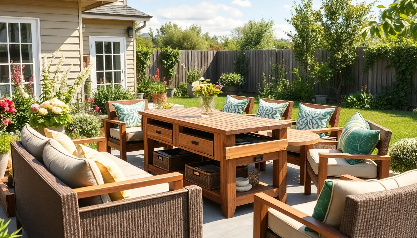 25 Garden Table Ideas to Transform Your Outdoor Space (2025 Guide) 7