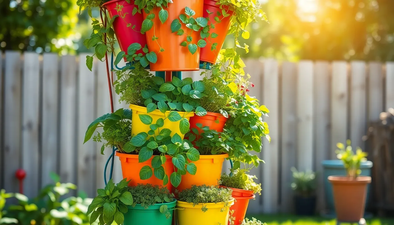 15 Creative Bucket Garden Ideas to Transform Your Small Space into a Thriving Garden 10 15 Creative Bucket Garden Ideas to Transform Your Small Space into a Thriving Garden 9