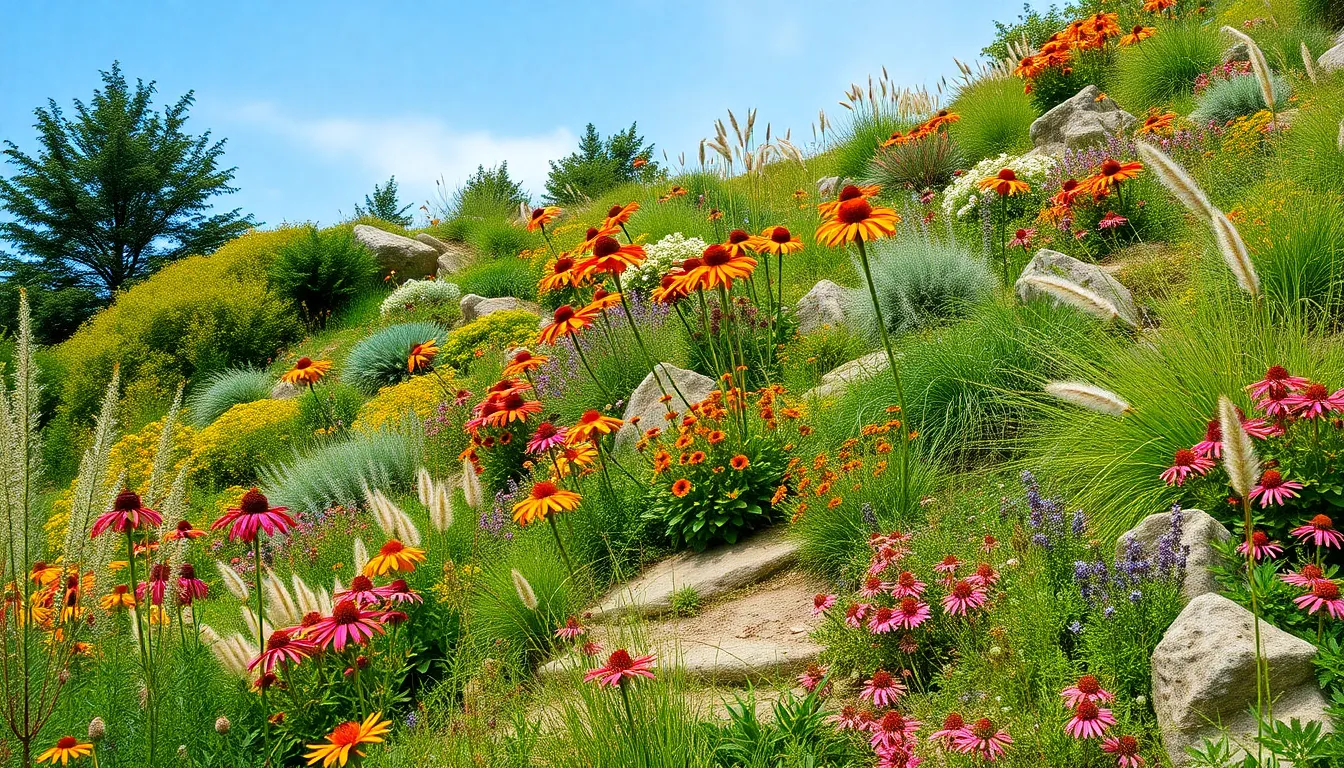 27 Stunning Hillside Garden Ideas to Transform Your Sloped Yard Into a Paradise 10 27 Stunning Hillside Garden Ideas to Transform Your Sloped Yard Into a Paradise 9