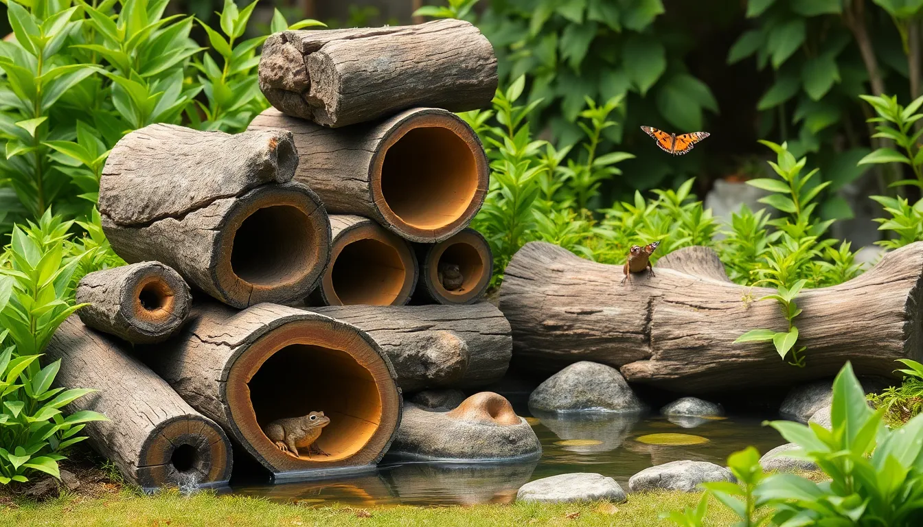 15 Creative Ideas for Logs in Garden: Transform Dead Wood Into Stunning Features 9