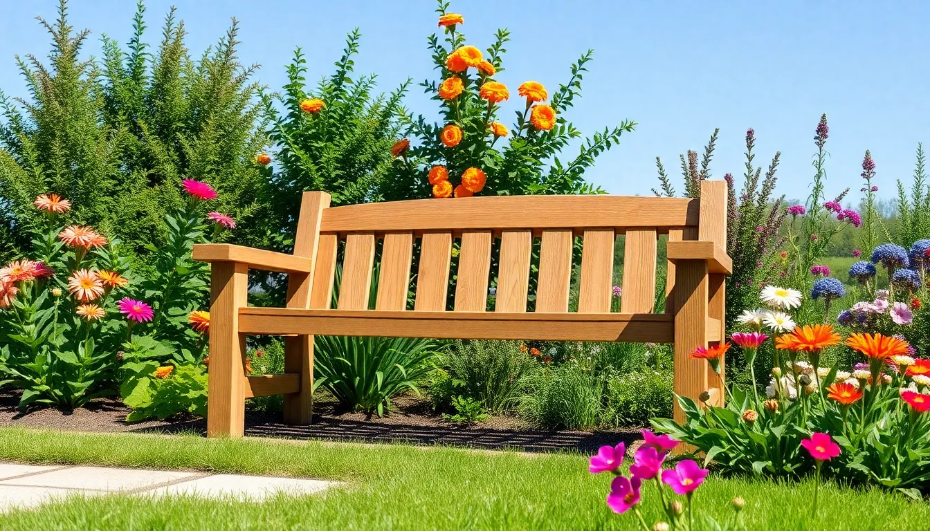 25 Creative Garden Bench Ideas to Transform Your Outdoor Space in 2025 11