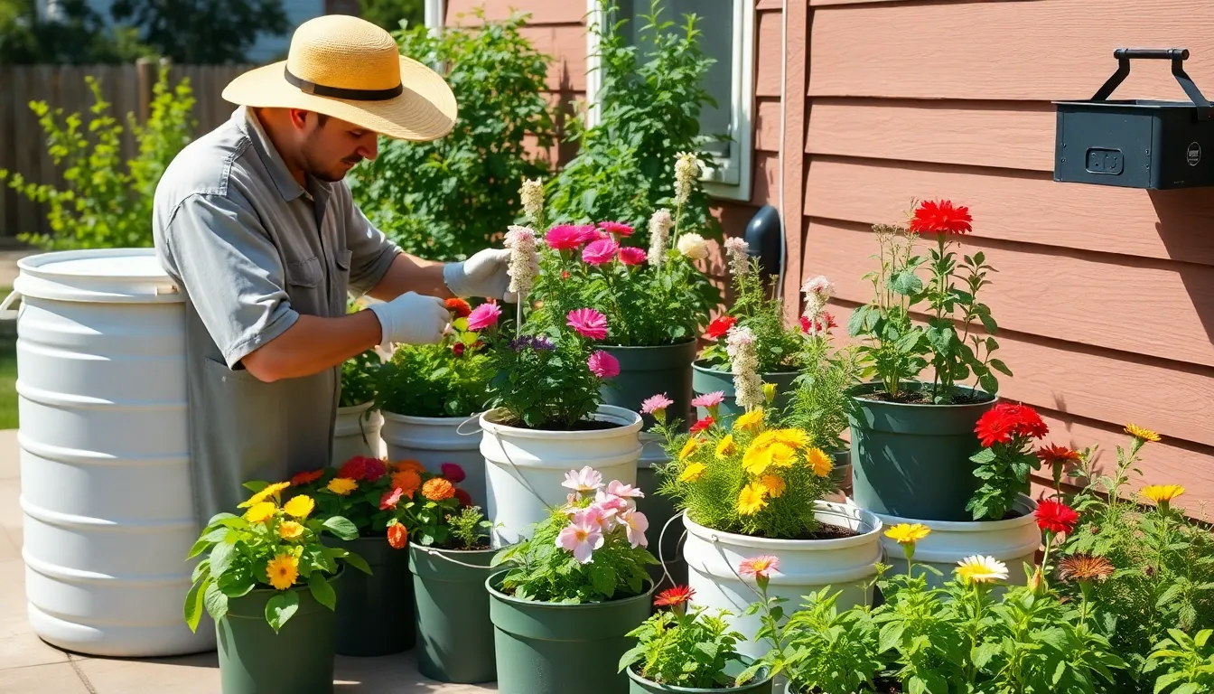 15 Creative Bucket Garden Ideas to Transform Your Small Space into a Thriving Garden 12 15 Creative Bucket Garden Ideas to Transform Your Small Space into a Thriving Garden 11