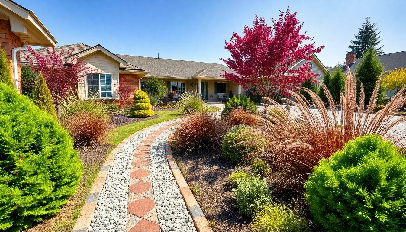 25 Front Garden Ideas With Driveway That Transform Your Home's Curb Appeal 11