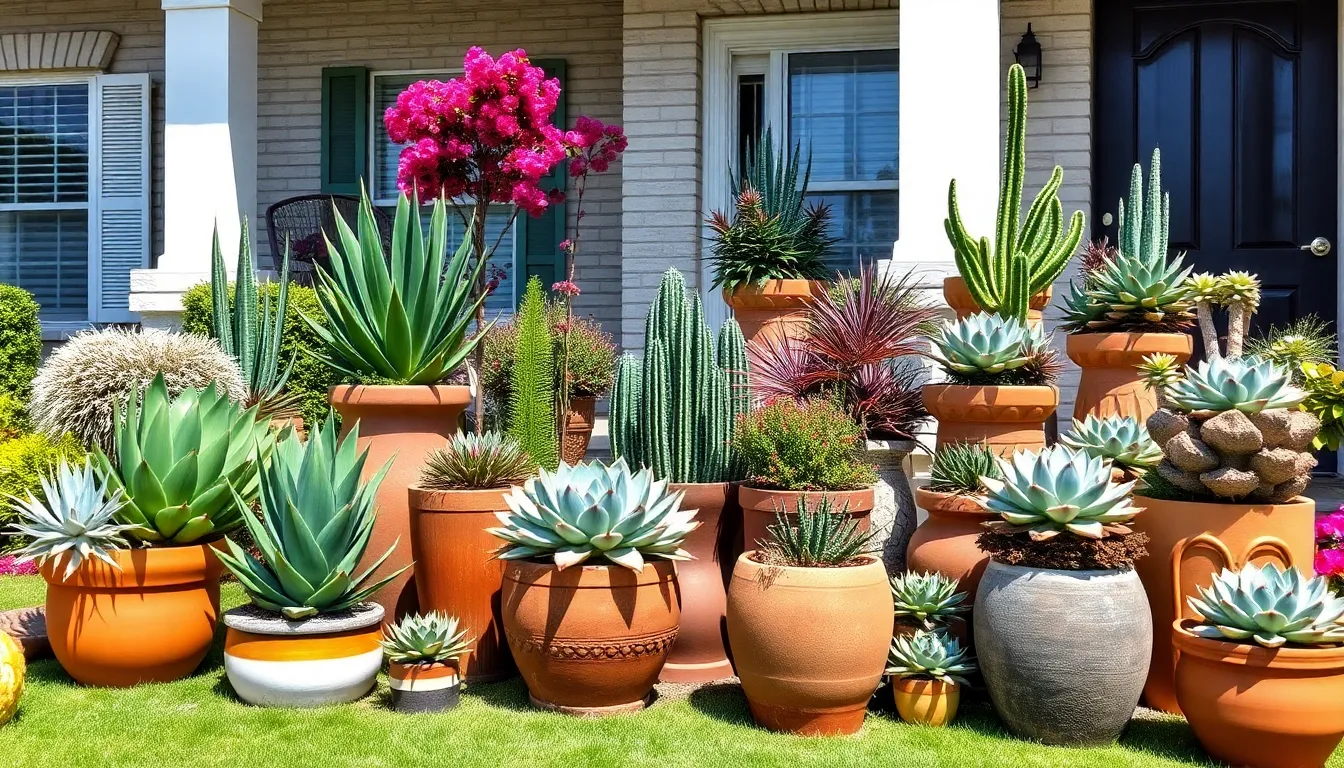 15 Stunning Front Yard Succulent Garden Ideas to Transform Your Curb Appeal 11