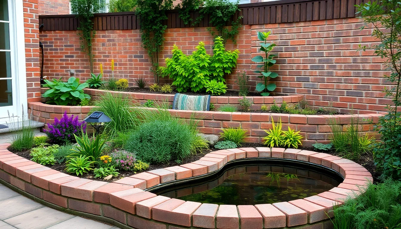 25 Creative Garden Brick Wall Ideas to Transform Your Outdoor Space in 2025 11