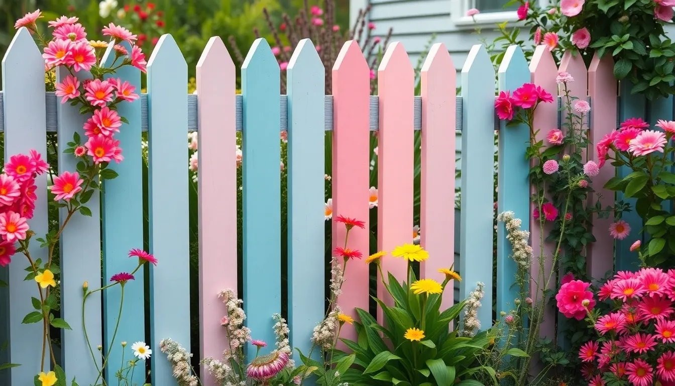 47 Stunning Garden Fence Color Ideas to Transform Your Backyard in 2025 11