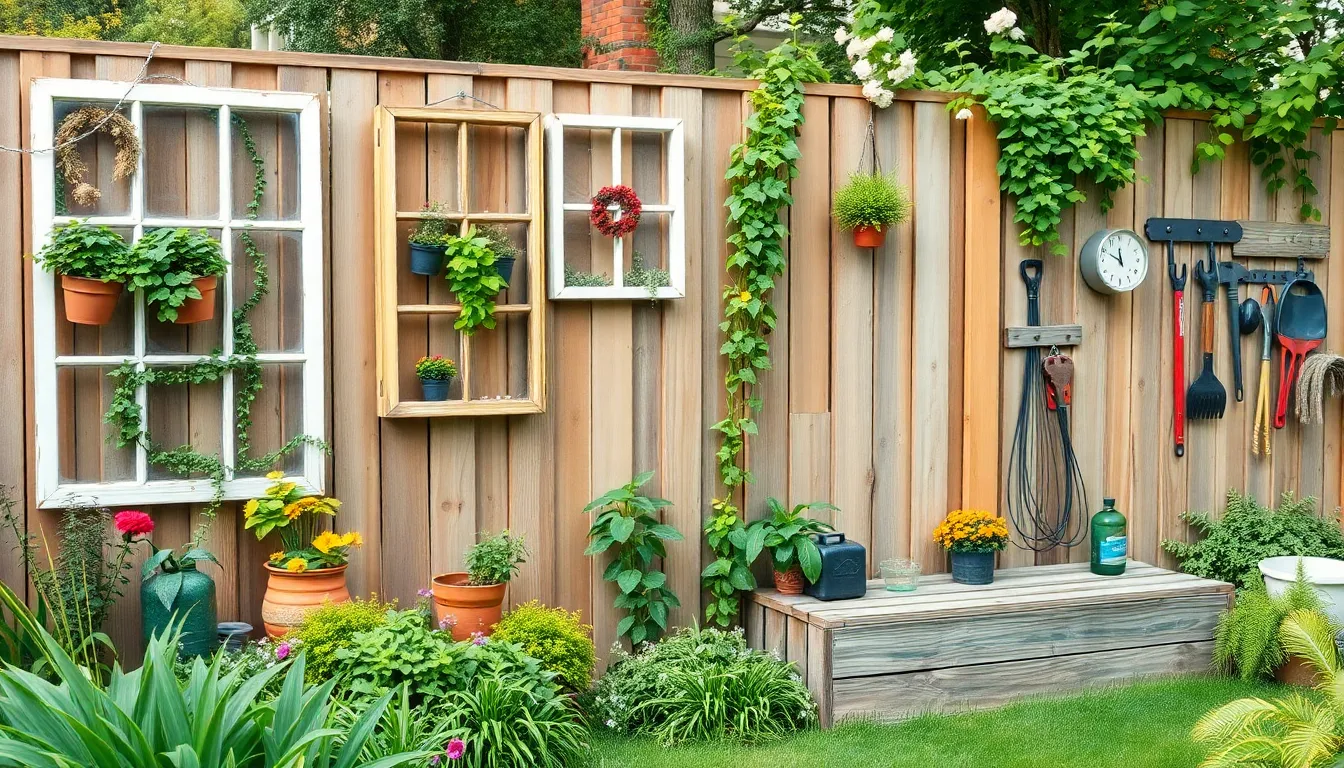 25 Creative Garden Fence Decoration Ideas That Transform Your Yard (2025) 12 25 Creative Garden Fence Decoration Ideas That Transform Your Yard (2025) 11