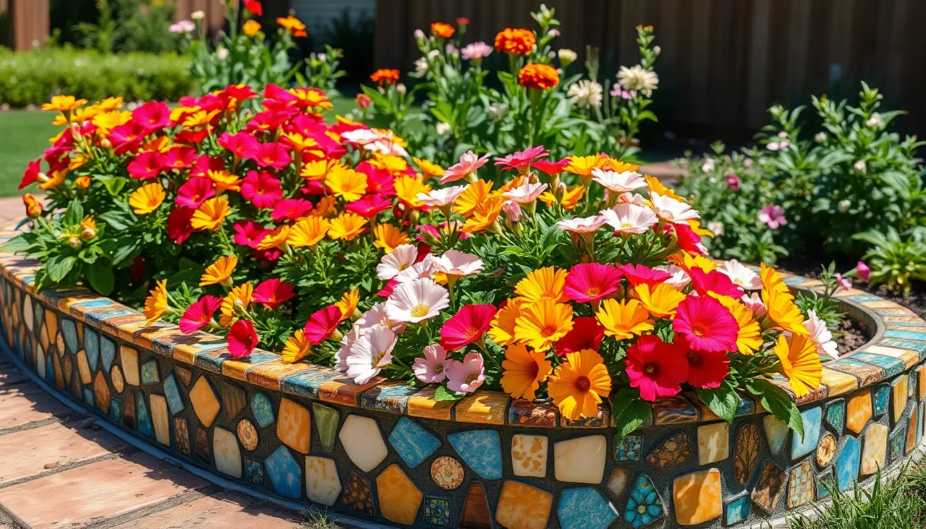 25 Stunning Garden Mosaic Ideas to Transform Your Outdoor Space in 2025 12 25 Stunning Garden Mosaic Ideas to Transform Your Outdoor Space in 2025 11