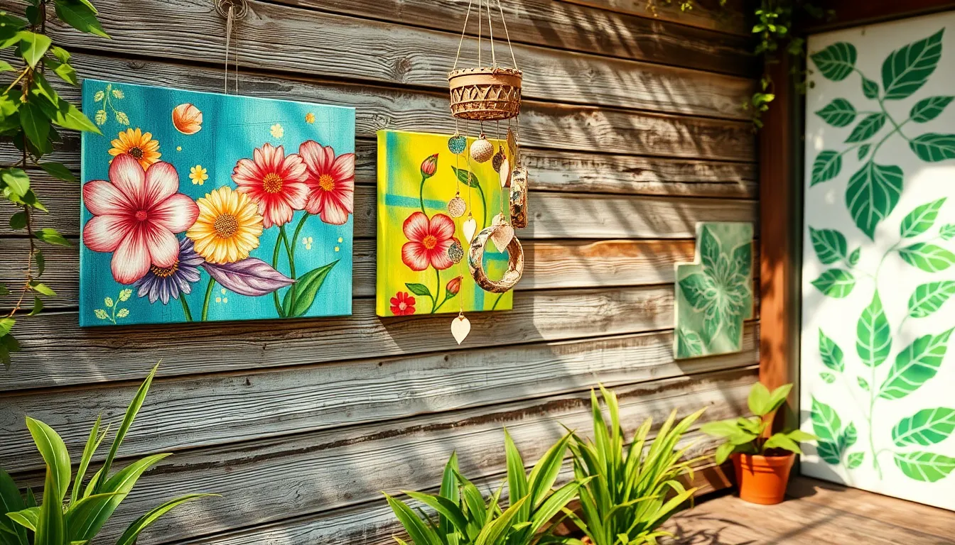 25 Stunning Garden Wall Art Ideas to Transform Your Outdoor Space in 2025 11