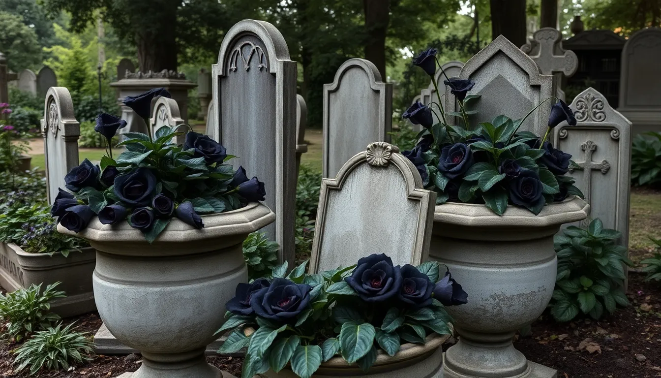 25 Gothic Garden Ideas to Create Your Dark & Enchanting Outdoor Sanctuary 12 25 Gothic Garden Ideas to Create Your Dark & Enchanting Outdoor Sanctuary 11