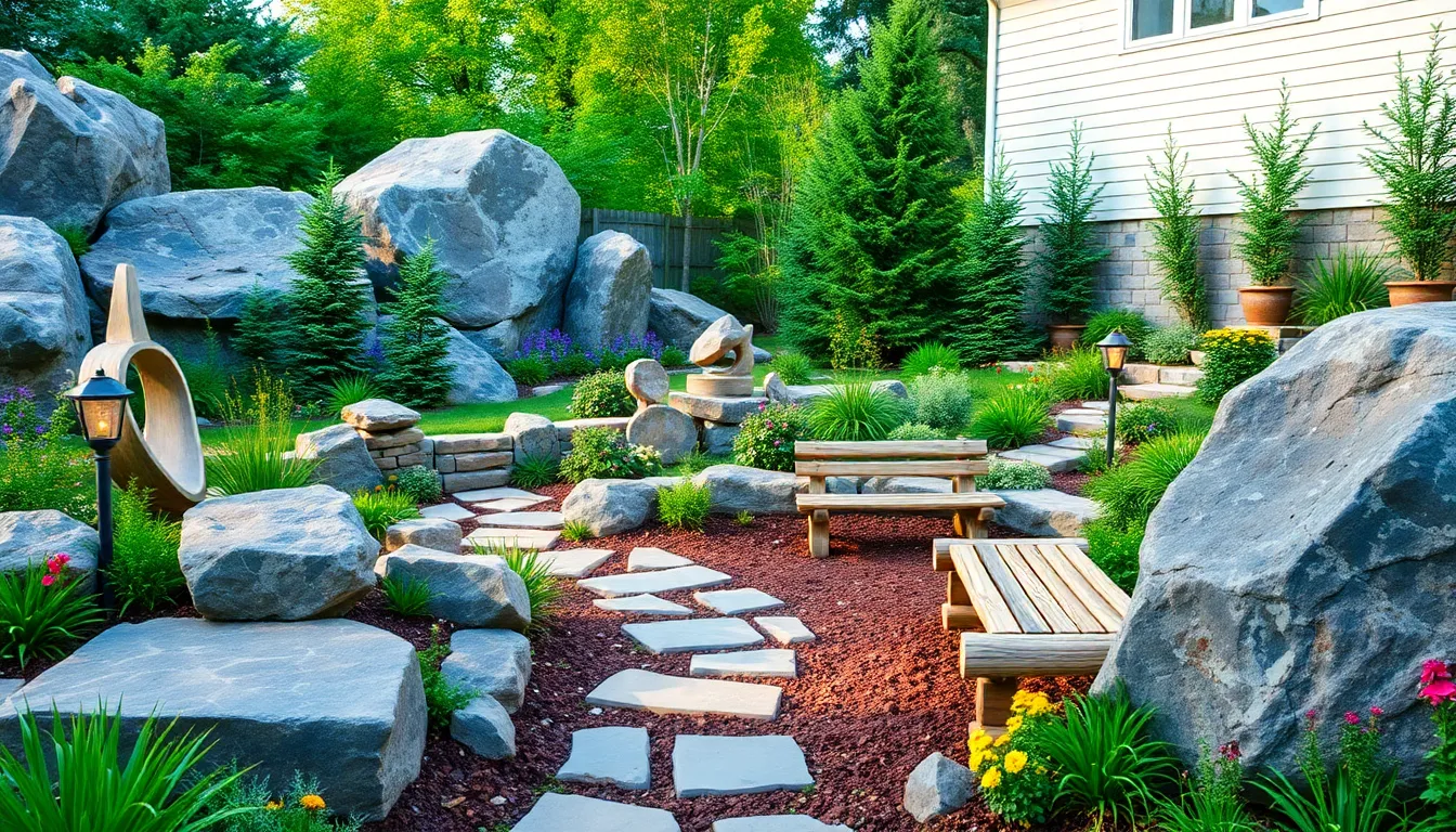 25 Creative Rock Garden Ideas to Transform Your Yard (Low-Maintenance & Beautiful) 12 25 Creative Rock Garden Ideas to Transform Your Yard (Low-Maintenance & Beautiful) 11