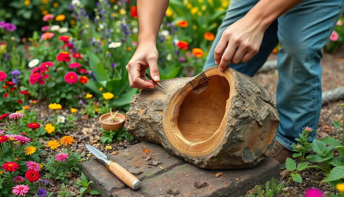 15 Creative Ideas for Logs in Garden: Transform Dead Wood Into Stunning Features 11