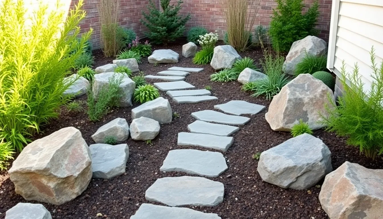 25 Stunning Small Rock Garden Ideas That Transform Any Outdoor Space 12 25 Stunning Small Rock Garden Ideas That Transform Any Outdoor Space 11