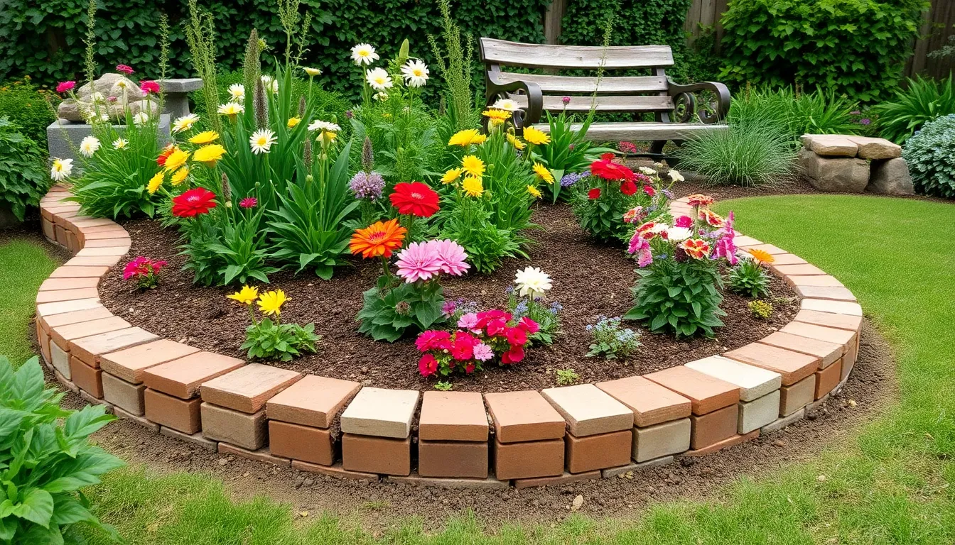 25 Creative Brick Edging Ideas for Garden That Transform Your Yard on Any Budget 14 25 Creative Brick Edging Ideas for Garden That Transform Your Yard on Any Budget 13