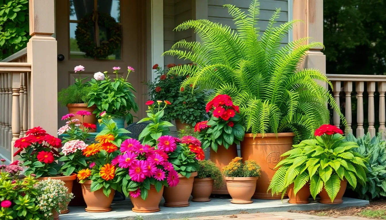 35 Stunning Front Porch Garden Ideas to Boost Your Home's Curb Appeal in 2025 14 35 Stunning Front Porch Garden Ideas to Boost Your Home's Curb Appeal in 2025 13