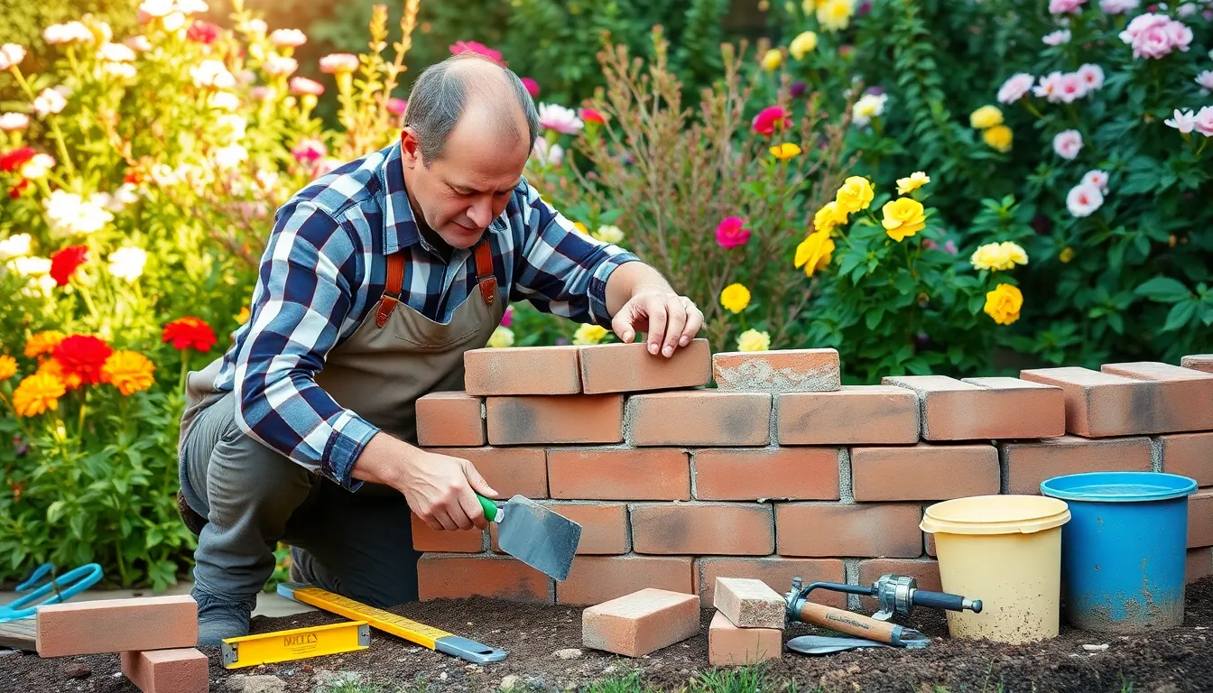 25 Creative Garden Brick Wall Ideas to Transform Your Outdoor Space in 2025 13