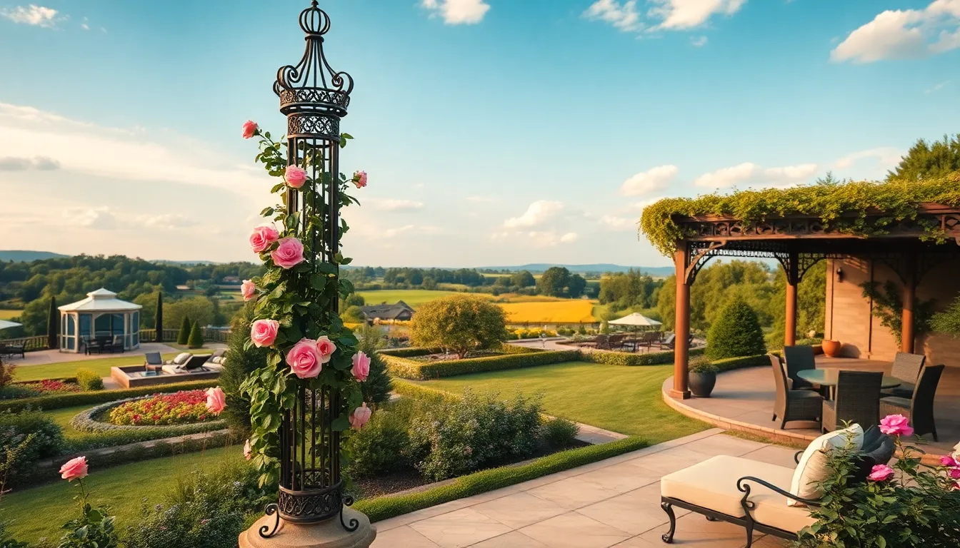 25 Stunning Garden Obelisk Ideas to Transform Your Outdoor Space on Any Budget 14 25 Stunning Garden Obelisk Ideas to Transform Your Outdoor Space on Any Budget 13