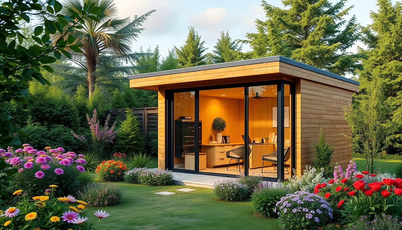 27 Garden Office Ideas to Transform Your Backyard Into the Perfect Workspace 14 27 Garden Office Ideas to Transform Your Backyard Into the Perfect Workspace 13