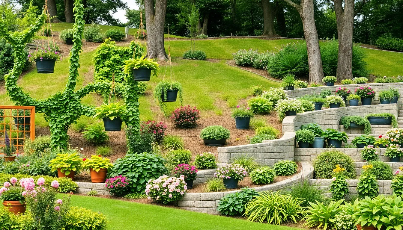 25 Creative Garden on a Slope Ideas to Transform Your Yard Into a Stunning Landscape 14 25 Creative Garden on a Slope Ideas to Transform Your Yard Into a Stunning Landscape 13