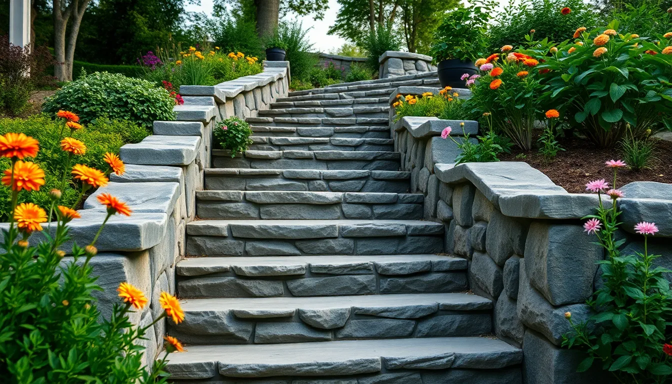 25 Stunning Garden Steps Ideas to Transform Your Sloped Yard (DIY & Budget-Friendly) 13