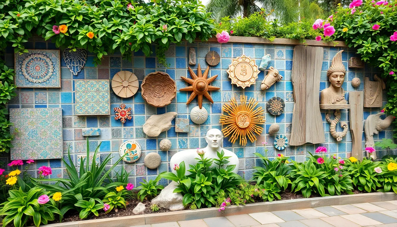 25 Stunning Garden Wall Art Ideas to Transform Your Outdoor Space in 2025 13