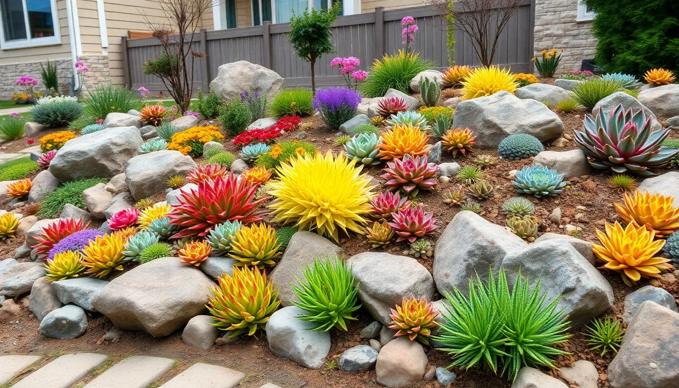 25 Creative Rock Garden Ideas to Transform Your Yard (Low-Maintenance & Beautiful) 14 25 Creative Rock Garden Ideas to Transform Your Yard (Low-Maintenance & Beautiful) 13