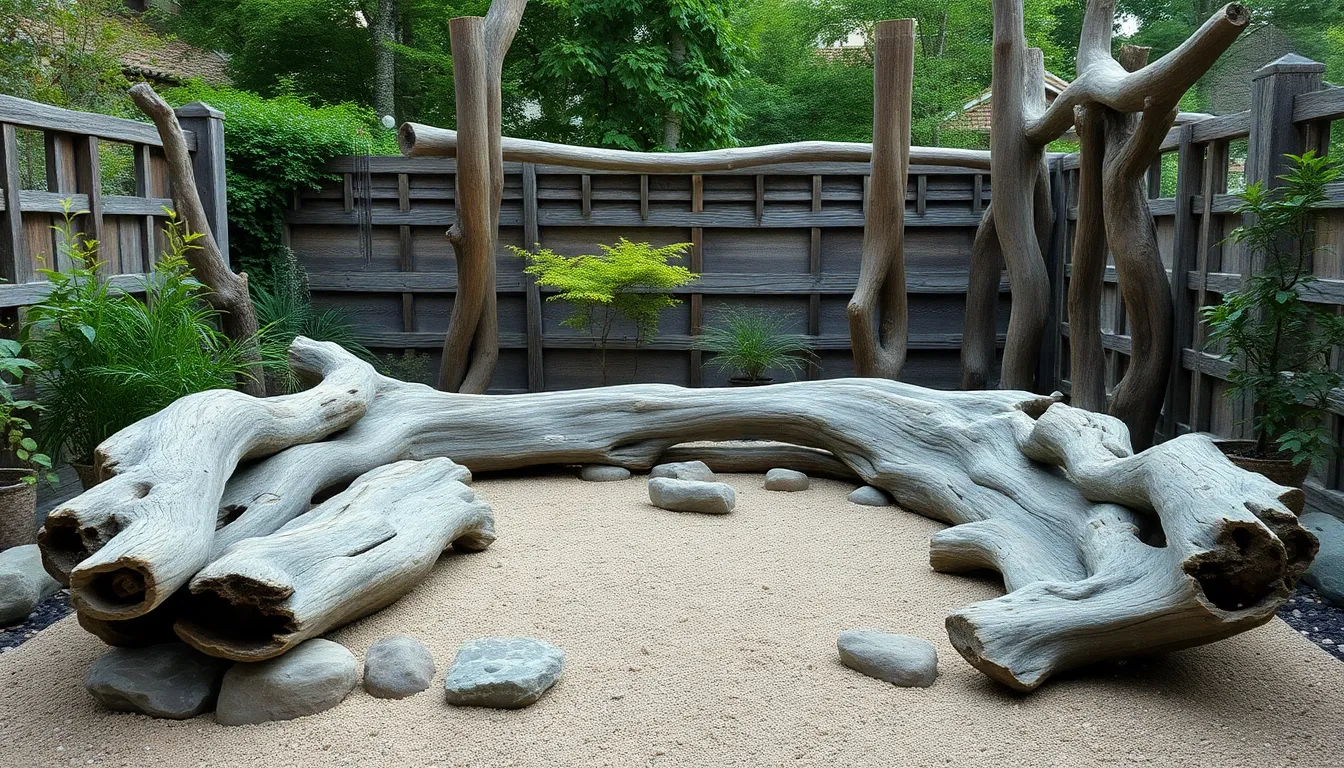 25 Creative Driftwood Garden Ideas to Transform Your Outdoor Space in 2025 15