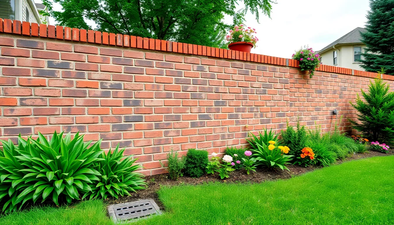 25 Creative Garden Brick Wall Ideas to Transform Your Outdoor Space in 2025 15