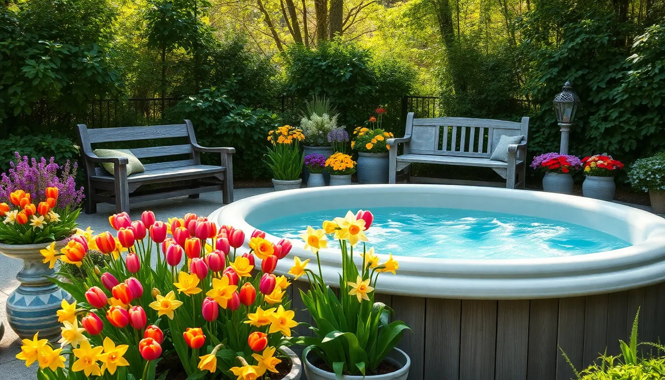 25 Stunning Garden Hot Tub Ideas to Transform Your Backyard Into a Spa Oasis 15