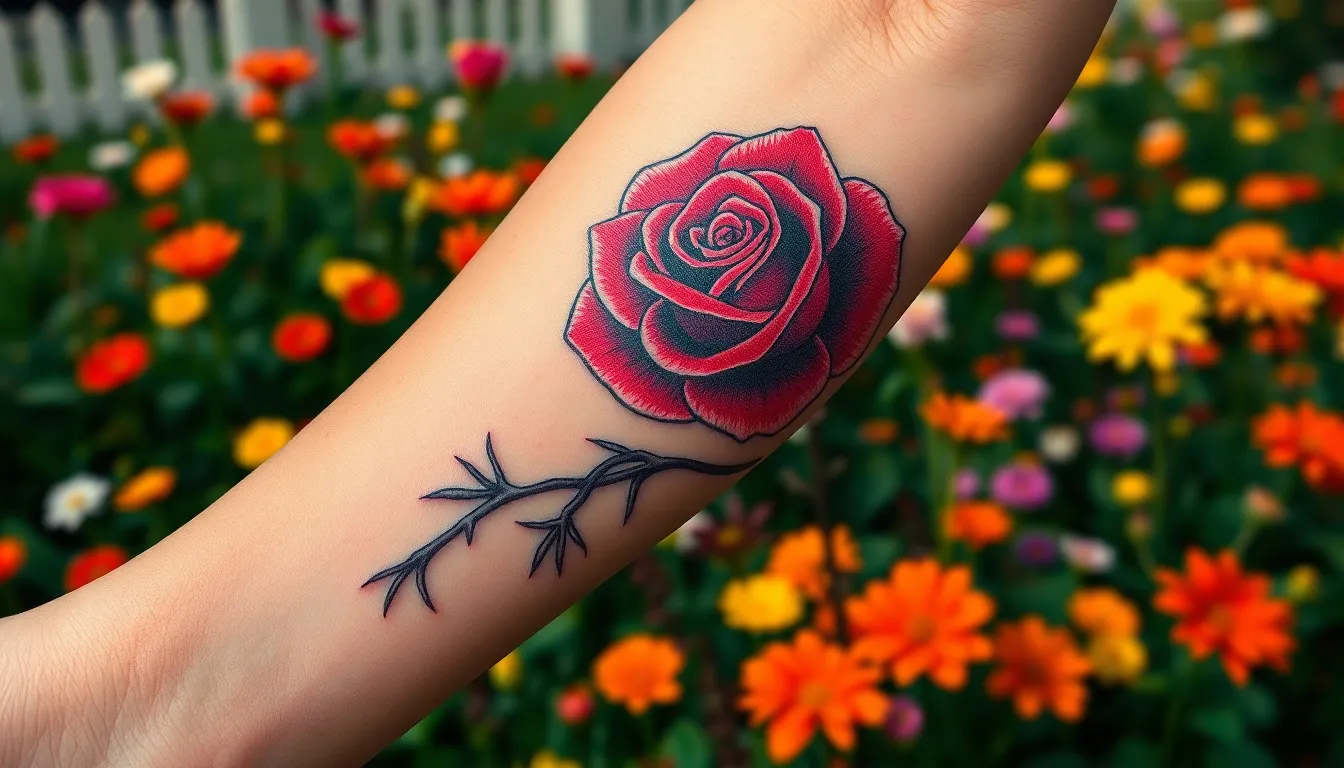 50+ Beautiful Garden Tattoo Ideas: From Roses to Herbs & Fairy Gardens 16 50+ Beautiful Garden Tattoo Ideas: From Roses to Herbs & Fairy Gardens 15