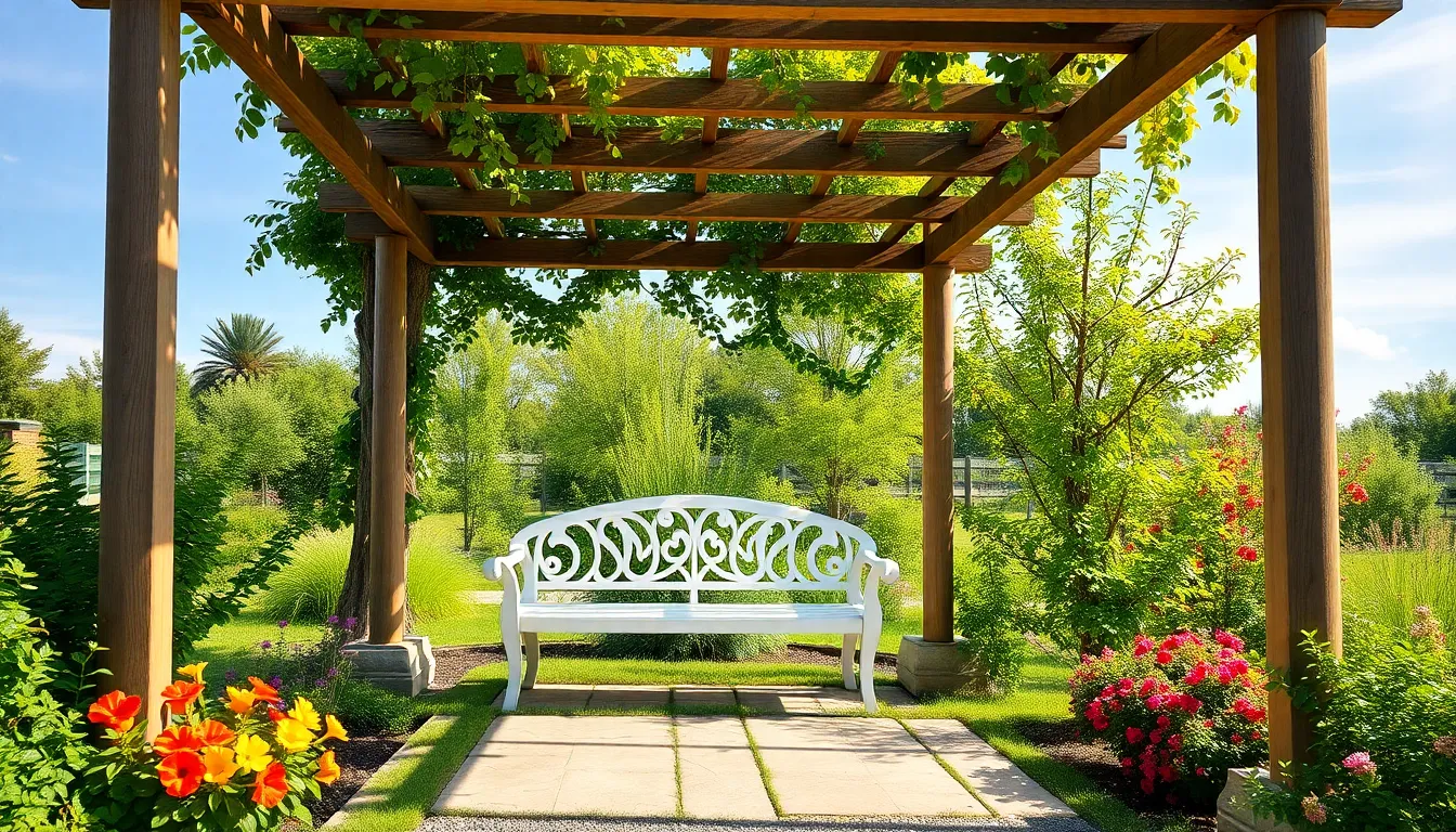 25 Creative Garden Bench Ideas to Transform Your Outdoor Space in 2025 17