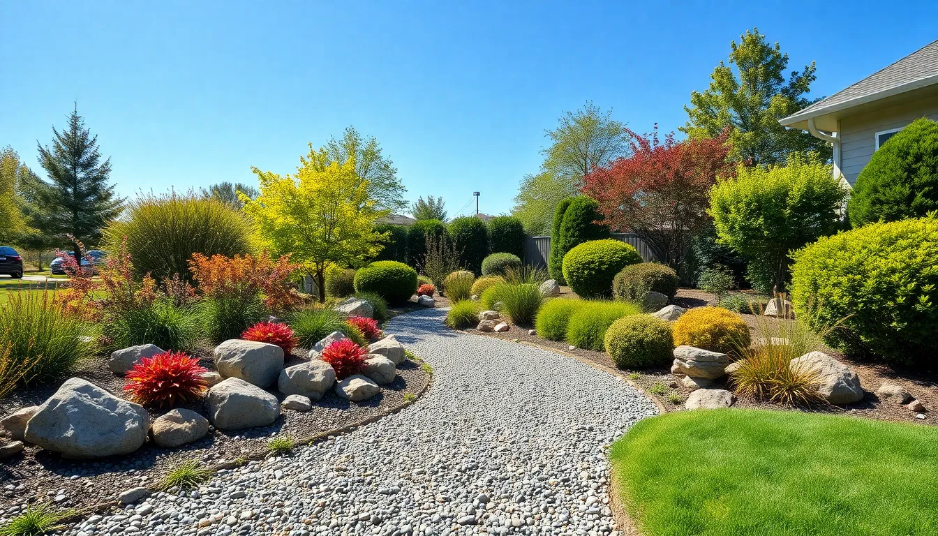 25 Stunning Front Yard Landscaping Ideas with Rocks That Boost Curb Appeal 18 25 Stunning Front Yard Landscaping Ideas with Rocks That Boost Curb Appeal 17