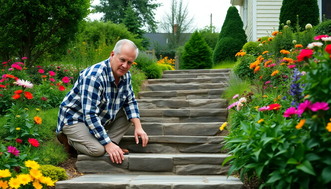 25 Stunning Garden Steps Ideas to Transform Your Sloped Yard (DIY & Budget-Friendly) 17