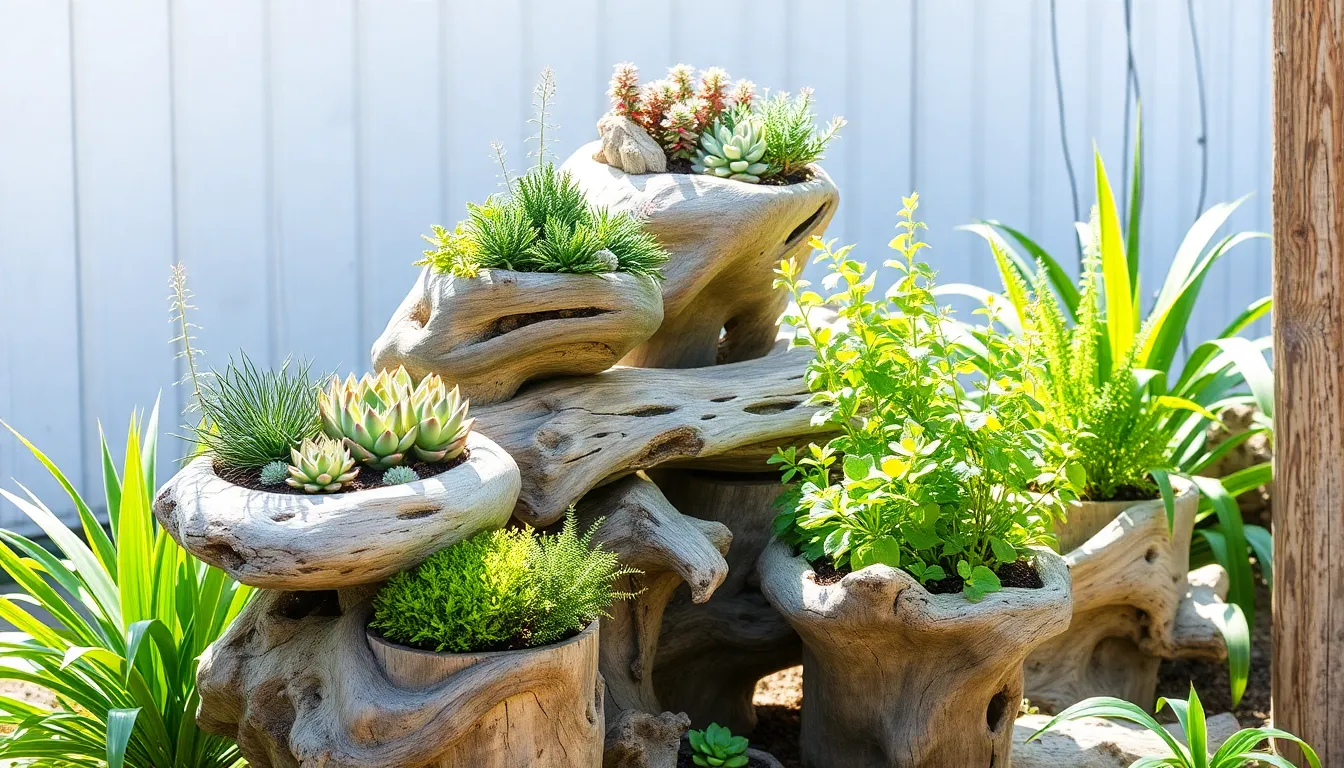 25 Creative Driftwood Garden Ideas to Transform Your Outdoor Space in 2025 1