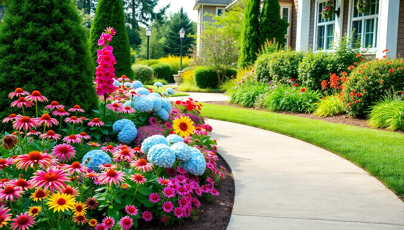 30 Stunning Front Yard Flower Garden Ideas That'll Transform Your Curb Appeal 2 30 Stunning Front Yard Flower Garden Ideas That'll Transform Your Curb Appeal 1