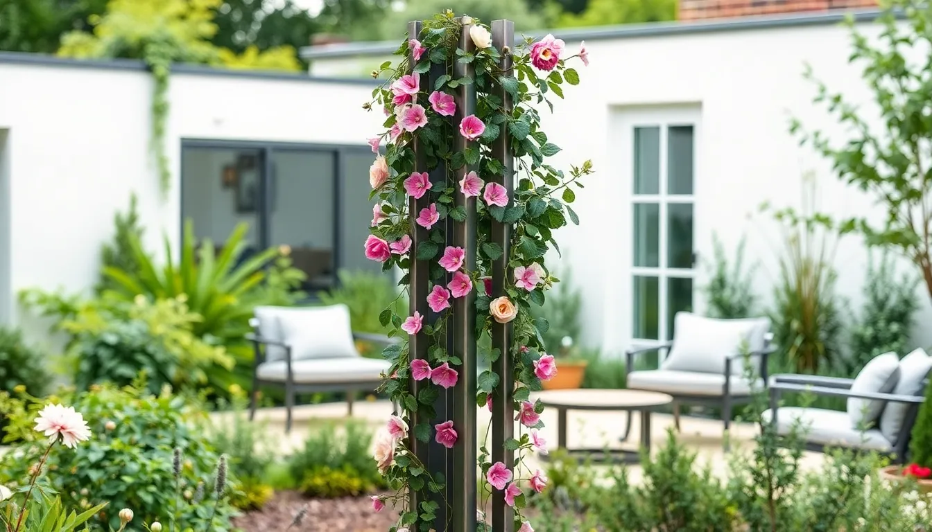 25 Stunning Garden Obelisk Ideas to Transform Your Outdoor Space on Any Budget 2 25 Stunning Garden Obelisk Ideas to Transform Your Outdoor Space on Any Budget 1