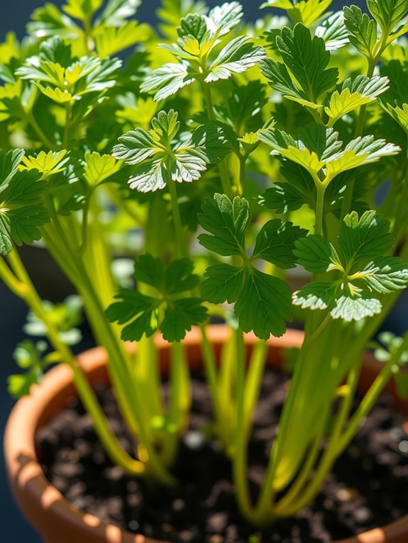 bright direct sun for cilantro