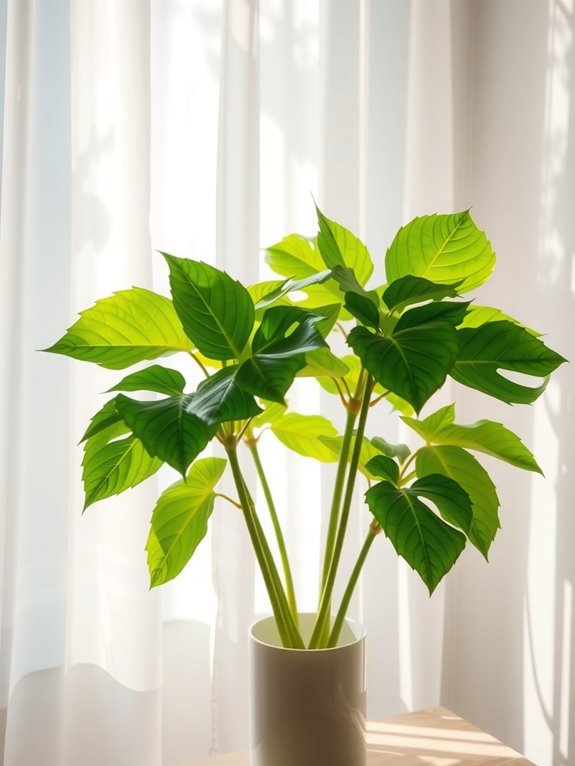 bright indirect light balanced growth