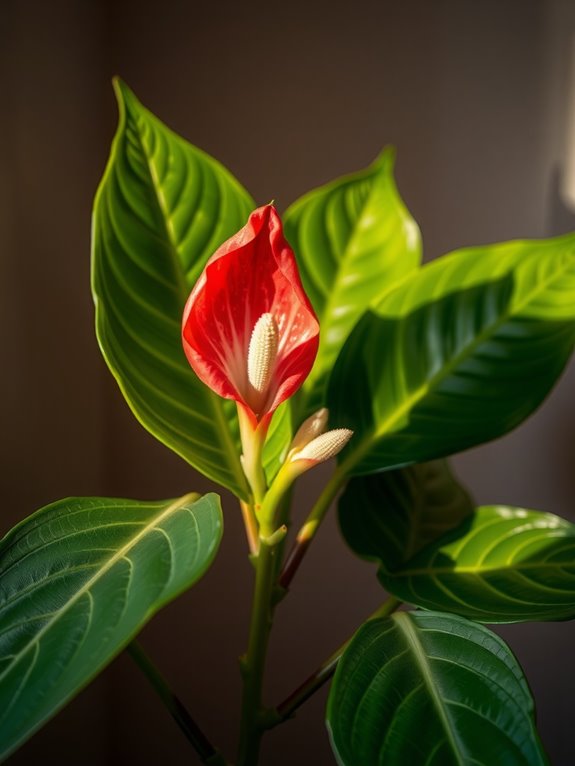 bright indirect light ensures blooms