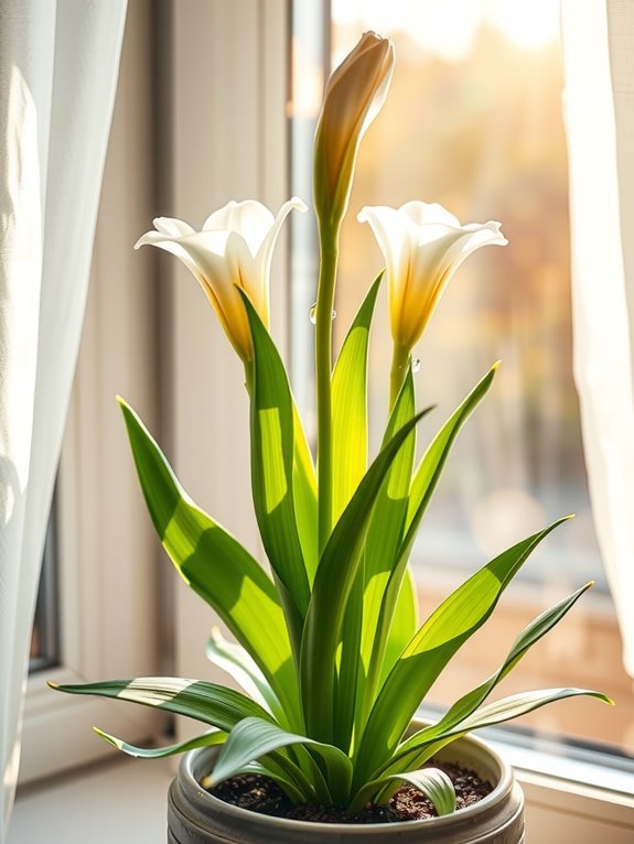 bright indirect light for easter lilies